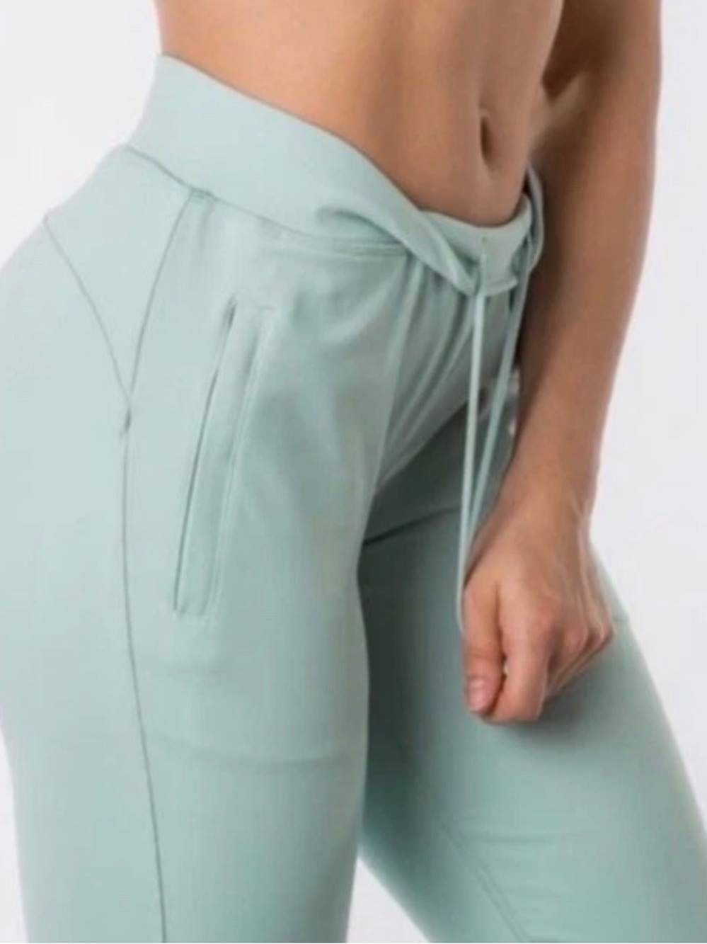 Alphalete Joggers Womens M Slim Athletic Gym Blue Pockets Gym Workout Stretch